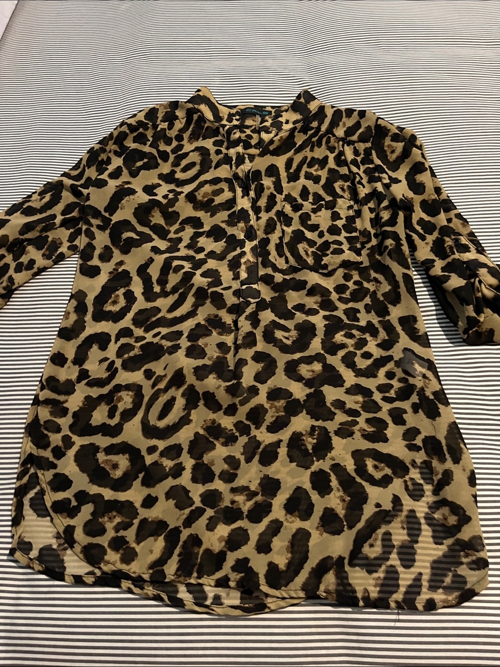 I love this Leopard long sleeve shirt from SHEIN small size